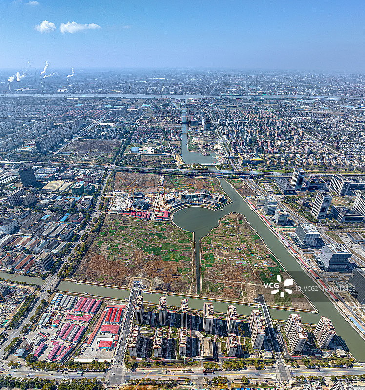 东方智媒城 SMG全媒体创新平台 漕河泾浦江高科技园 上海市重大工程 浦江镇 黄埔江周浦塘水系图片素材
