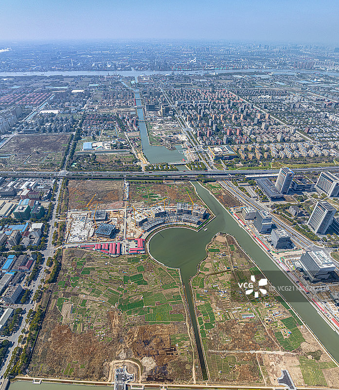 东方智媒城 SMG全媒体创新平台 漕河泾浦江高科技园 上海市重大工程 浦江镇 黄埔江周浦塘水系图片素材