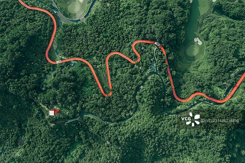 深圳光明区虹桥公园空中步道图片素材