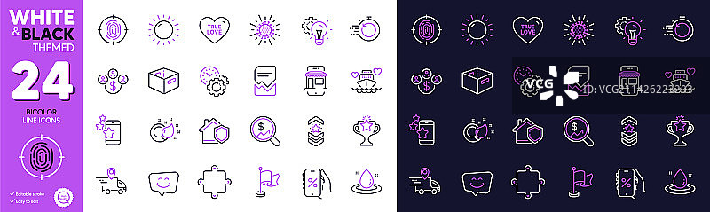 微笑聊天和晴朗天气下的送货卡车图片素材