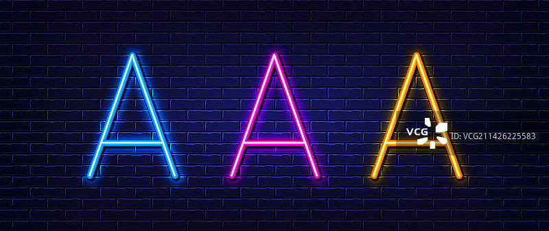 字母A图标线条排版字符图片素材