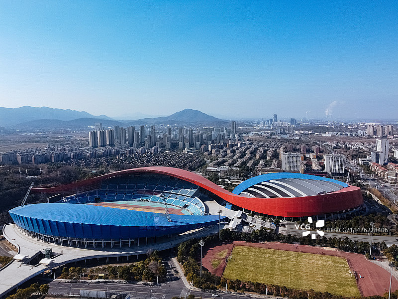 镇江 体育会展中心 九华山路 白龙湖公园 工人大厦 南山景园 南徐大道 国投商务广场图片素材