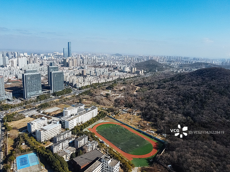 镇江 体育会展中心 九华山路 白龙湖公园 工人大厦 南山景园 南徐大道 国投商务广场图片素材