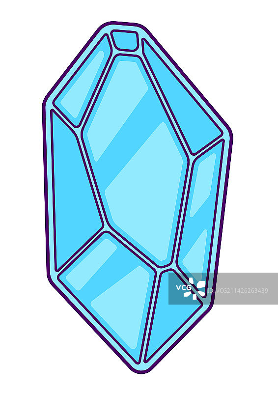 彩色水晶可爱图标图片素材