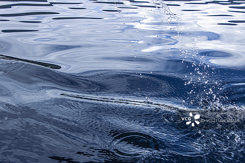 水波荡漾的全帧拍摄图片素材