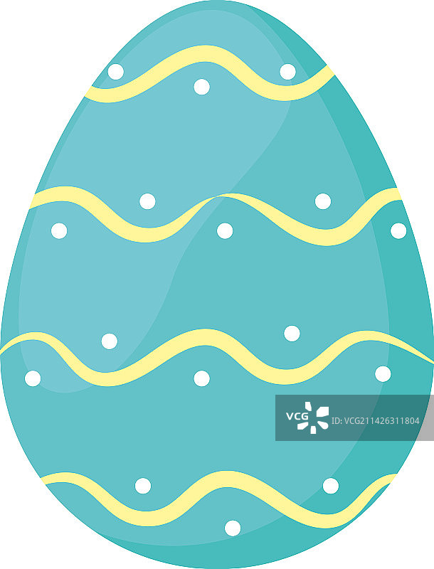 蓝色春季彩蛋图片素材