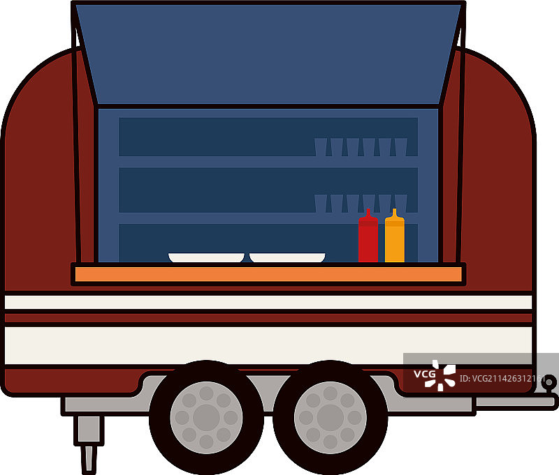 快餐餐车图片素材