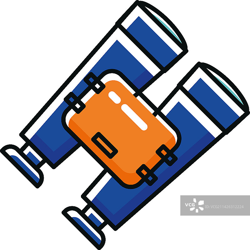 双筒望远镜搜索工具图片素材