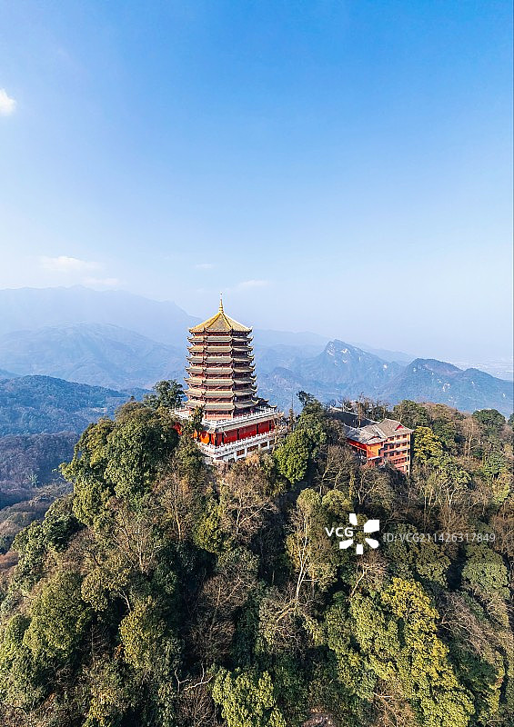 青城山老君阁图片素材