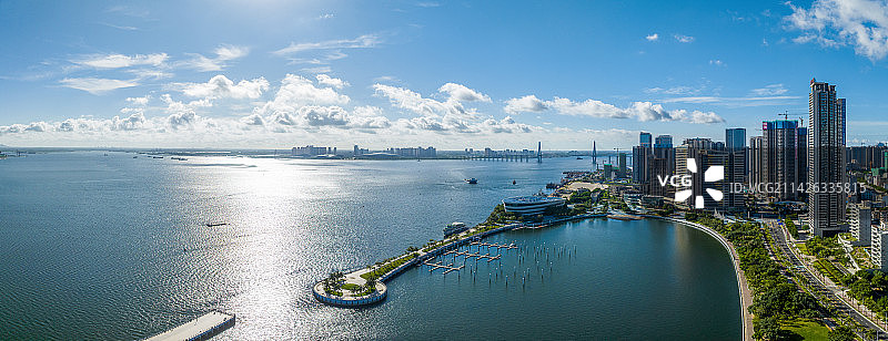 湛江金沙湾全景图片素材