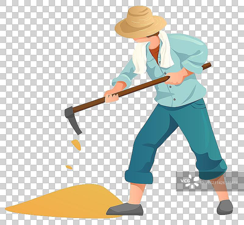 农民插画图素图片素材