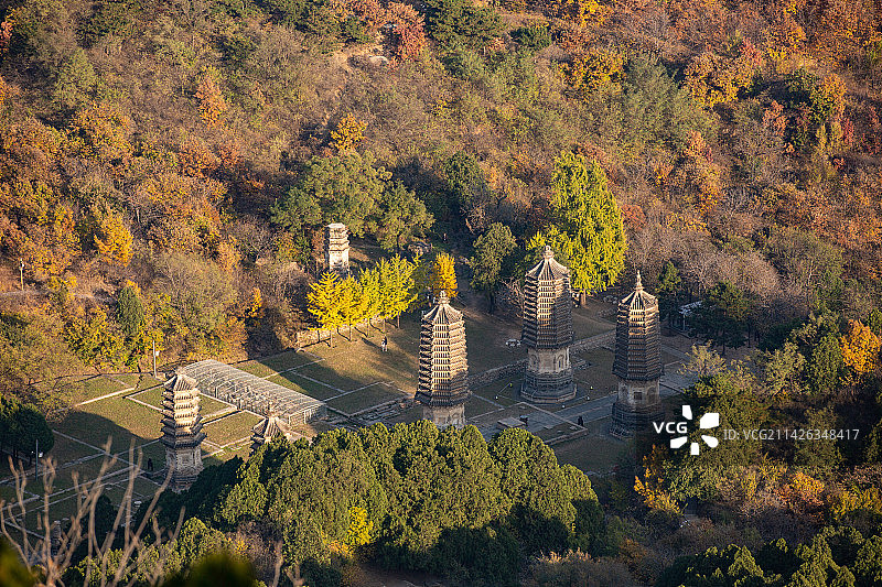 银山塔林图片素材