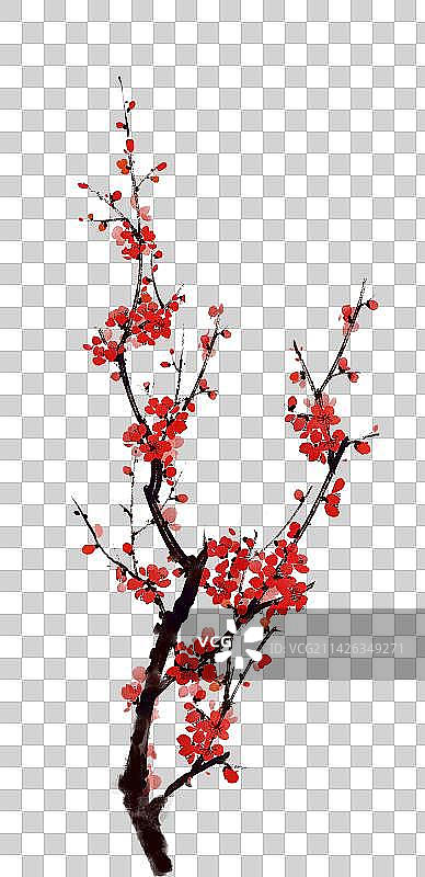 红色梅花图片素材
