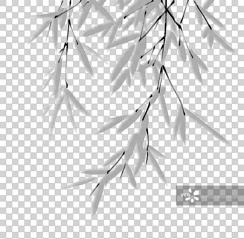 水墨竹子图片素材