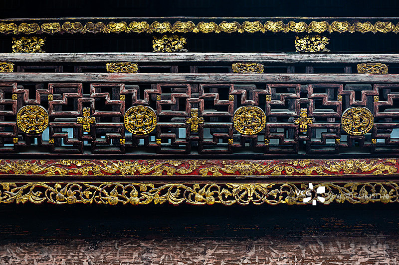 中国传统建筑窗户装饰图案图片素材