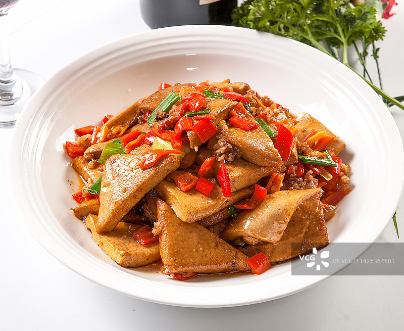 香辣千页豆腐图片素材