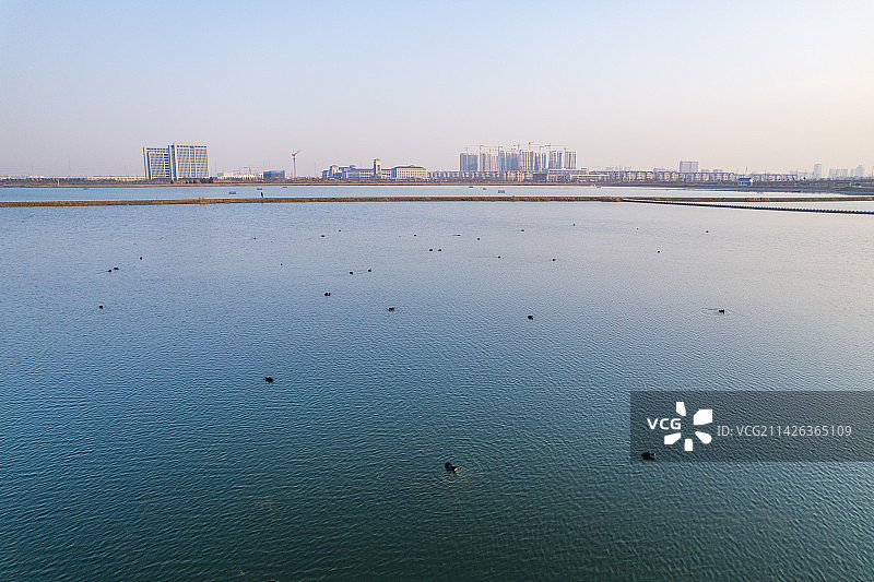 涟水县涟水湖应急饮用水水源地保护区图片素材