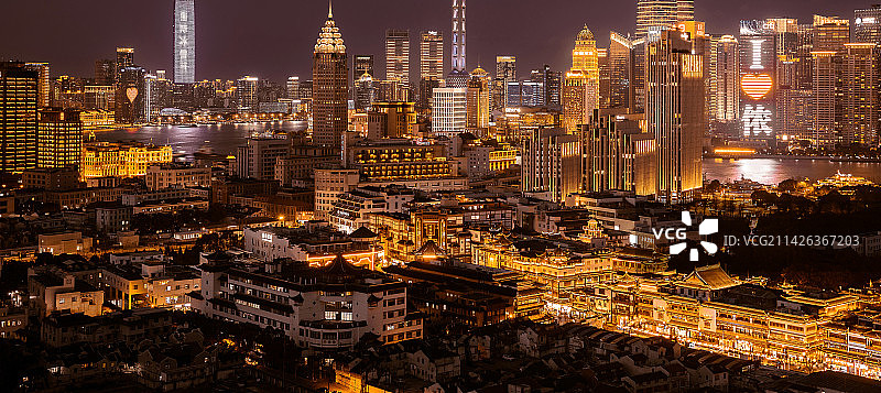 豫园夜景图片素材