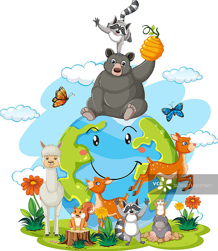 地球上的动物图片素材