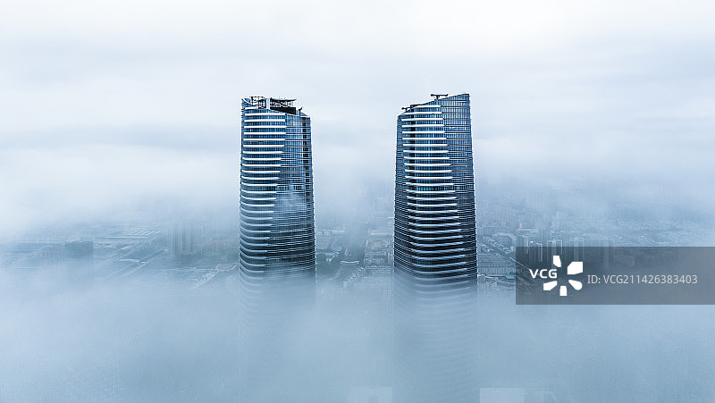 深圳星河双子塔图片素材