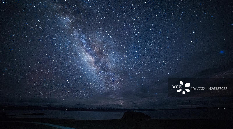 西藏星空银河图片素材