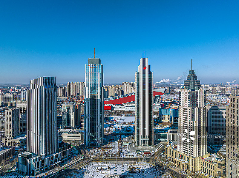 蓬勃发展的哈尔滨新区图片素材