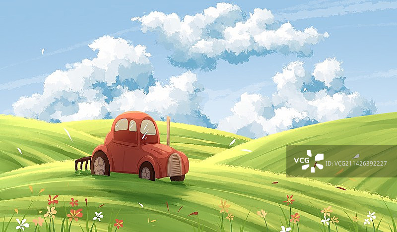 农业耕种插画图片素材