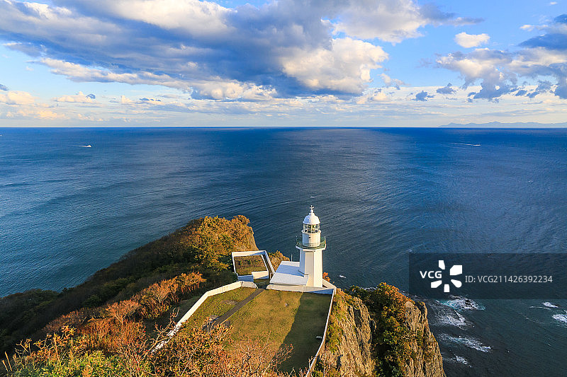室兰地球岬灯塔图片素材