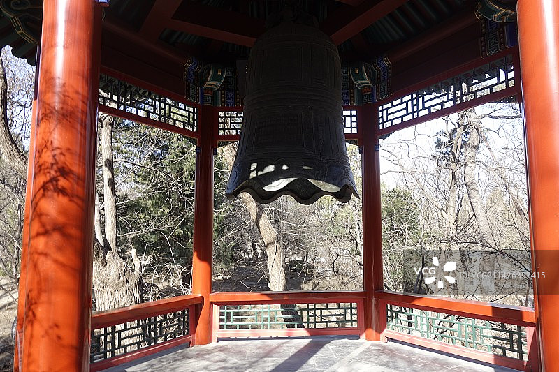 清华大学闻亭风光图片素材