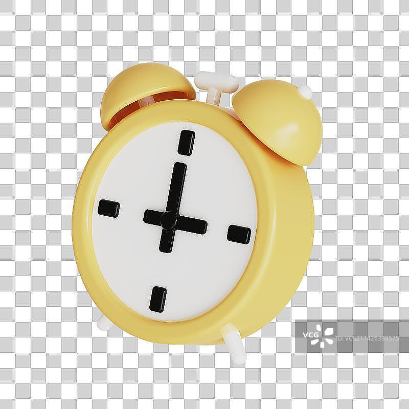 闹钟三维插画图片素材