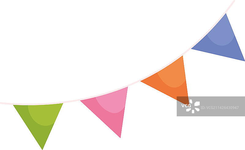 悬挂的派对彩带图片素材