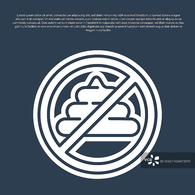 蓝色线条禁止胡说图标，蓝色背景图片素材