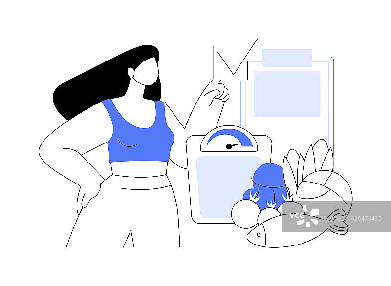 杜坎饮食法抽象概念图片素材