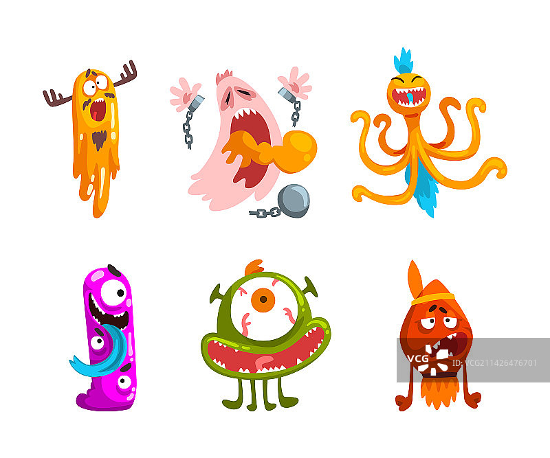 张着大嘴的恐怖怪物图片素材