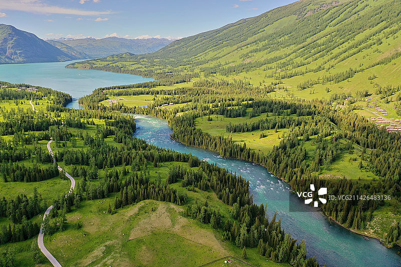 喀纳斯 禾木村图片素材