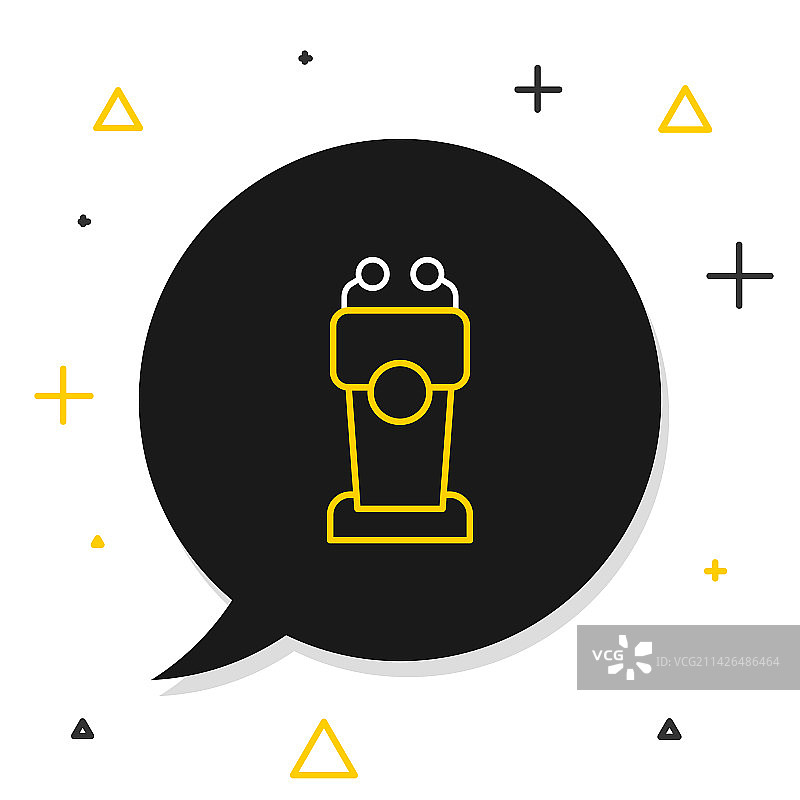 线条舞台或辩论讲台图标图片素材