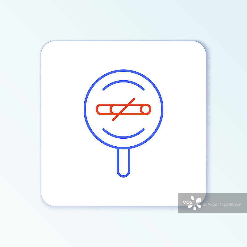 白色背景上的禁止吸烟图标图片素材