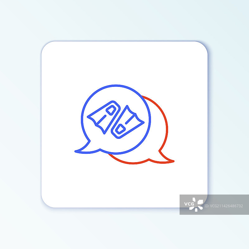 游泳脚蹼线性图标图片素材