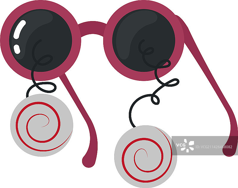 眼睛突出的卡通眼镜图片素材