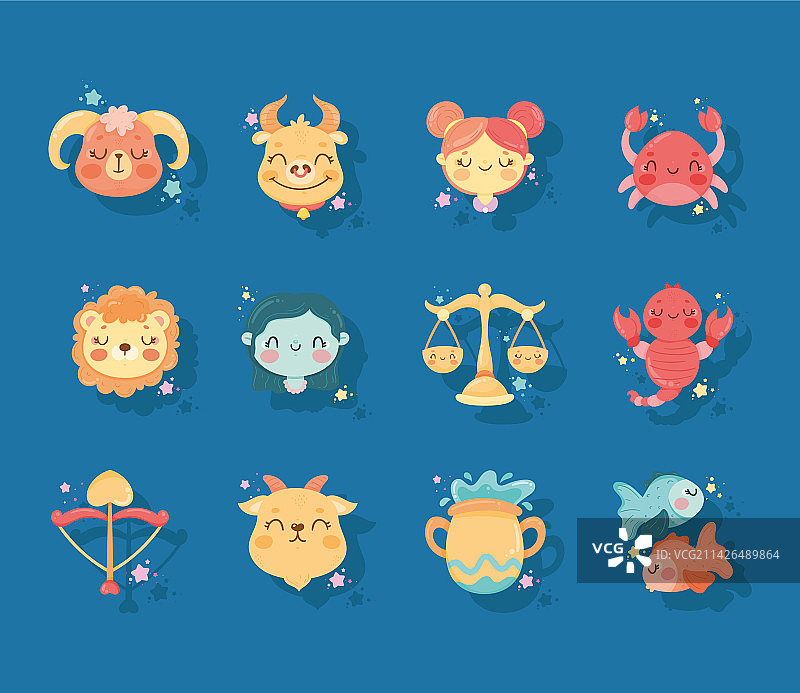 十二星座图片素材