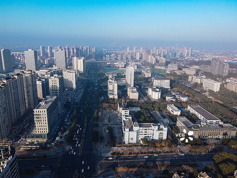 无锡 惠山区 惠山大道 市民广场  万达广场 金都惠丰广场图片素材