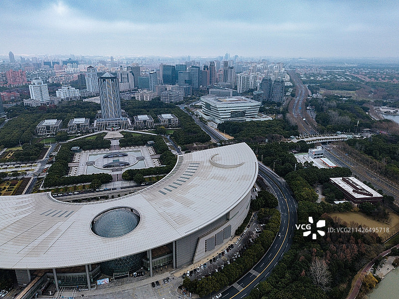 上海 上海科技馆 东方艺术中心 世纪广场 世纪公园 上海博物馆 杨高南路 东方希望大厦图片素材