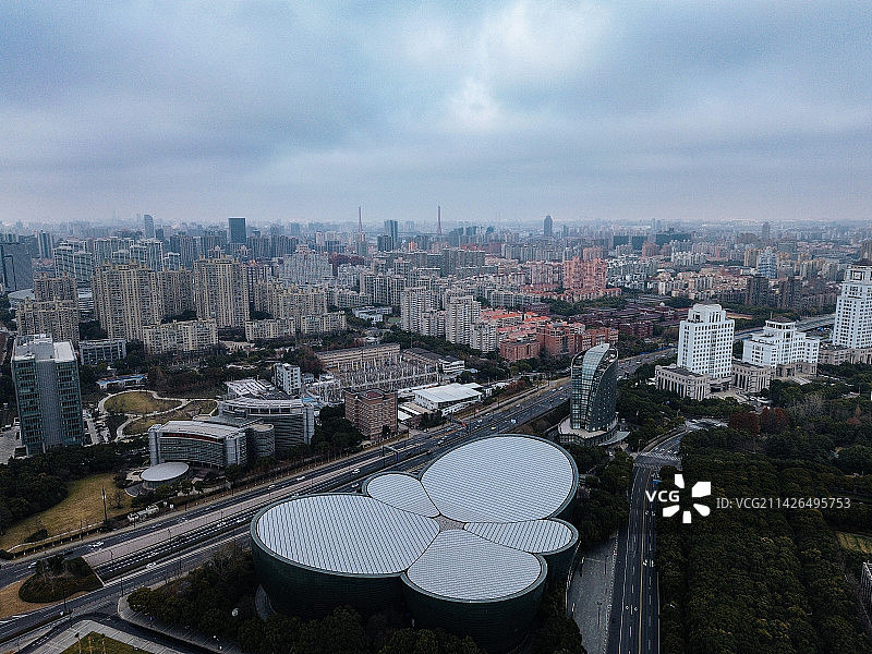上海 上海科技馆 东方艺术中心 世纪广场 世纪公园 上海博物馆 杨高南路 东方希望大厦图片素材