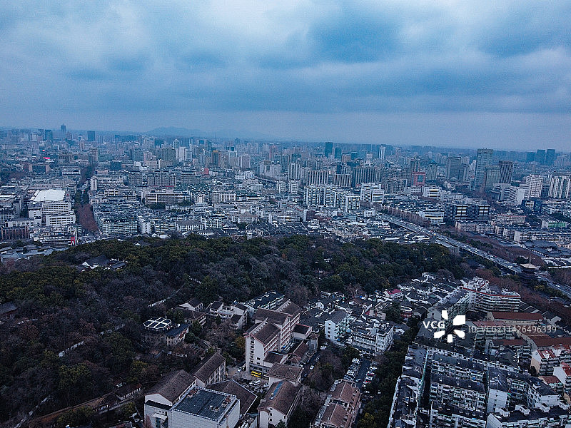 杭州 吴山城隍阁 吴山景区 西湖 吴山广场 银泰百货图片素材