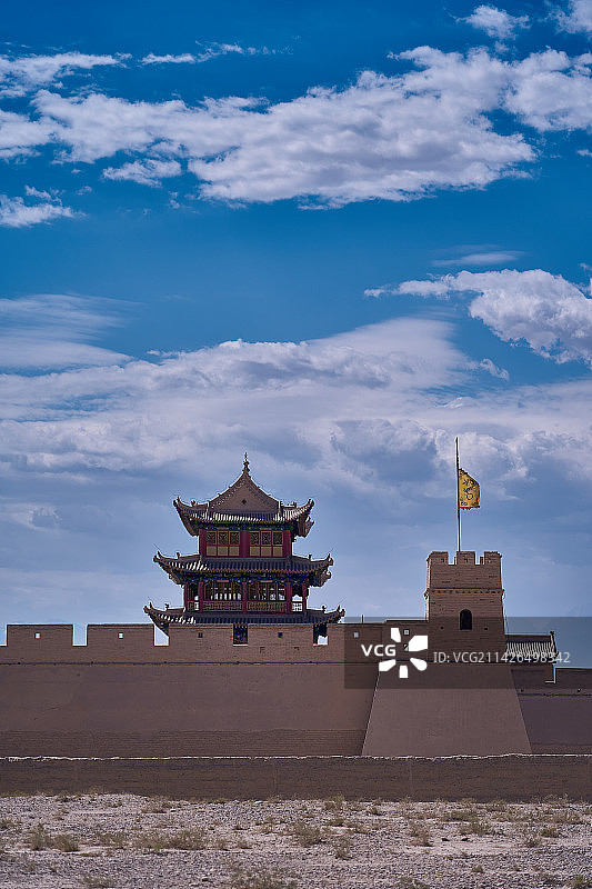 边关要塞的城楼图片素材