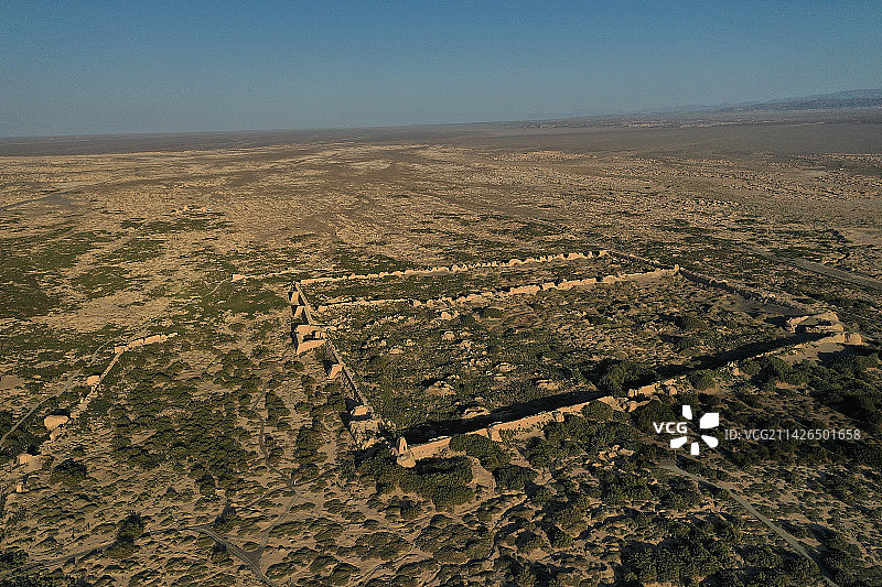 苍凉的锁阳城遗址图片素材