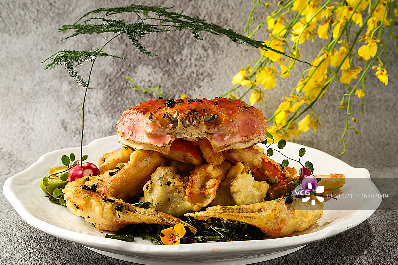 黑松露松叶蟹图片素材