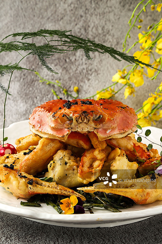 黑松露松叶蟹图片素材