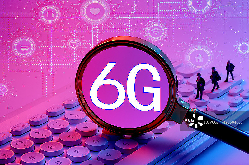 微缩创意：6G概念图片素材