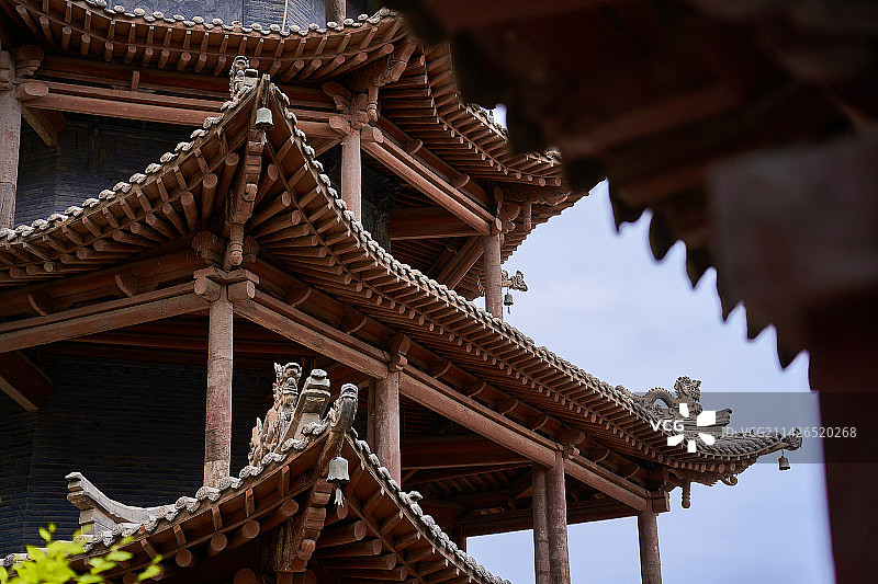 高大的中式古塔图片素材